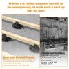 6-Pack Adjustable Deck Support Bases - Heavy Duty Waterproof Rust-Proof