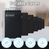 Playbees Waterproof Pocket Notebook 6Pack Black Small Top Spiral Notebook