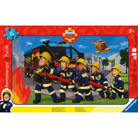 Ravensburger 12001030 12001030-WT Fireman Sam 15-Piece Frame Puzzle