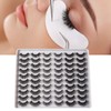 30Pair 3D False Eyelash Fashionable Elegant Comfortable Multi Layer Dense