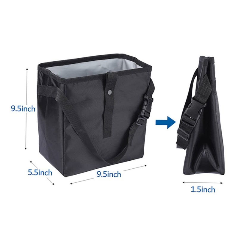 FUNOMOCYA Multipurpose Car Hanging Organizer Large Capacity Trash Can Washable