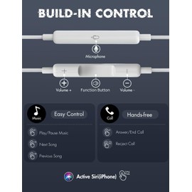 Antool Earphones, Wired with Microphone (2023 Sound Quality Enhancement Version), Magnetic Design, Tangle-Free Earphones, Earphones, In-Ear Type, Supports Calls, Supports Telework, PC, PC, 0.14 inches