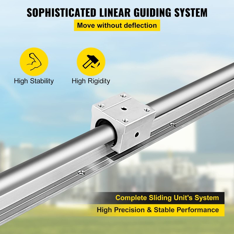 VEVOR Linear Rail Slide SBR20-1800mm 2 PCS and 4 PCS