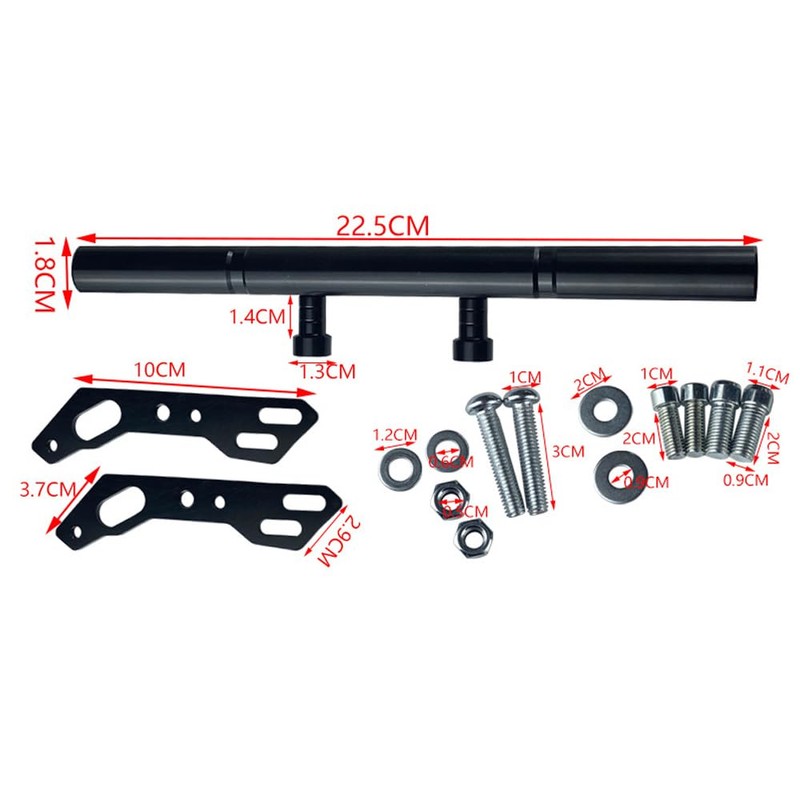 Motorcycle Mirrors Mount Extender Balance Bar Adjustable Handle Bracket Aluminum