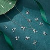 UNICRAFTALE 52pcs Stainless Steel Alphabet Charms Metal Cut A-Z Letter