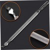 PACKOVE 3pcs Stainless Steel Nail Cuticle Double End Exfoliate Tools