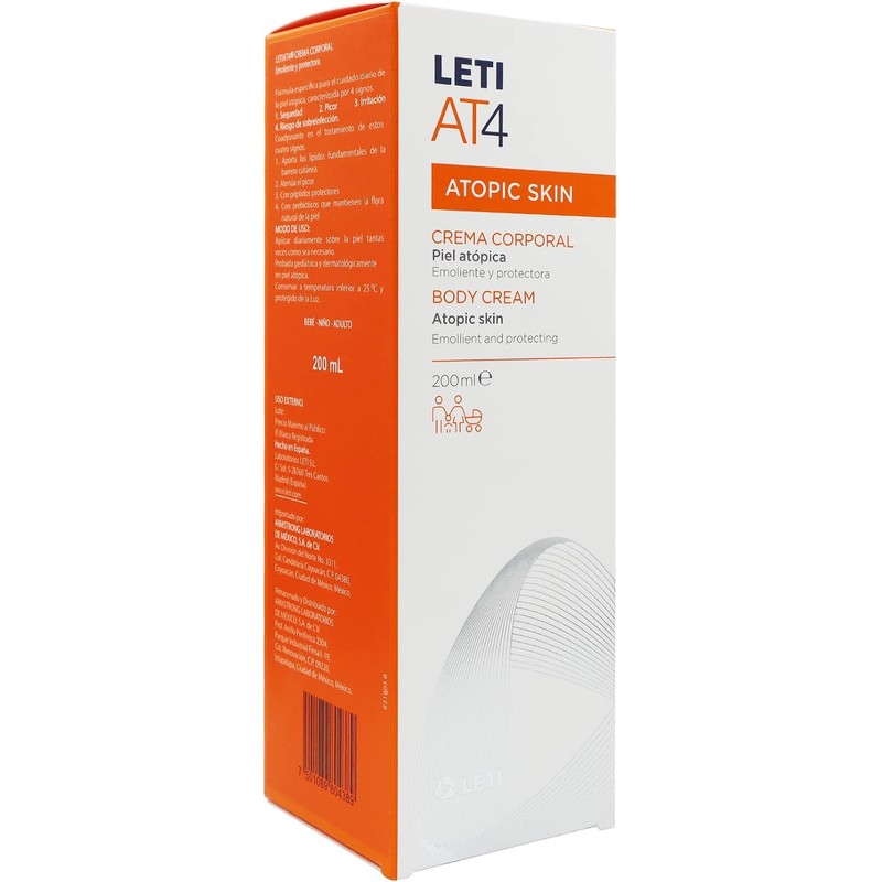 Leti At4 Crema Corporal Tubo 200ml