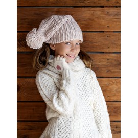 Geyoga 3 Pair Heart Fingerless Gloves Convertible Flip Top Gloves Winter Half Finger Mitten for Boy Girl 5-10 Year(Black, Pink, White)