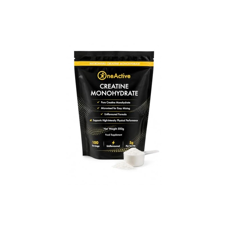 Creatine Monohydrate Powder 500g – 100 Servings – 100% Pure
