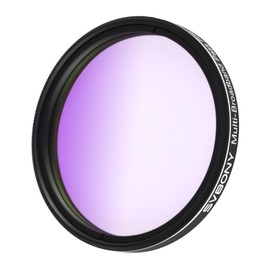 SVBONY SV260 Telescope Filter, 2'' Multi-bandpass Star Field Filter, 90% Light Transmittance, Cut-Off Depth OD4, Light Pollution Filter for Emission Reflection Nebula Galaxy Suburb Photography