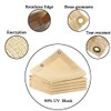 JUNKOGO 90% Shade Cloth for Garden, 10x30 Ft Beige Patio