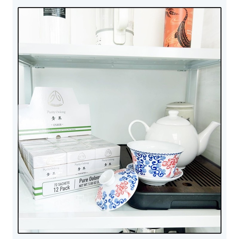 GTGLOTRA Premium Pure Oolong Tea Bag, 72 Pyramid Teabags, 100%