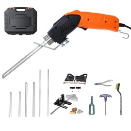RONGTER Air Cooled, Electric hot knife - Foam cutting tool with Blades & Accessories Use Foam Cutter for Engraving and DIY Handmade (6, Orange)