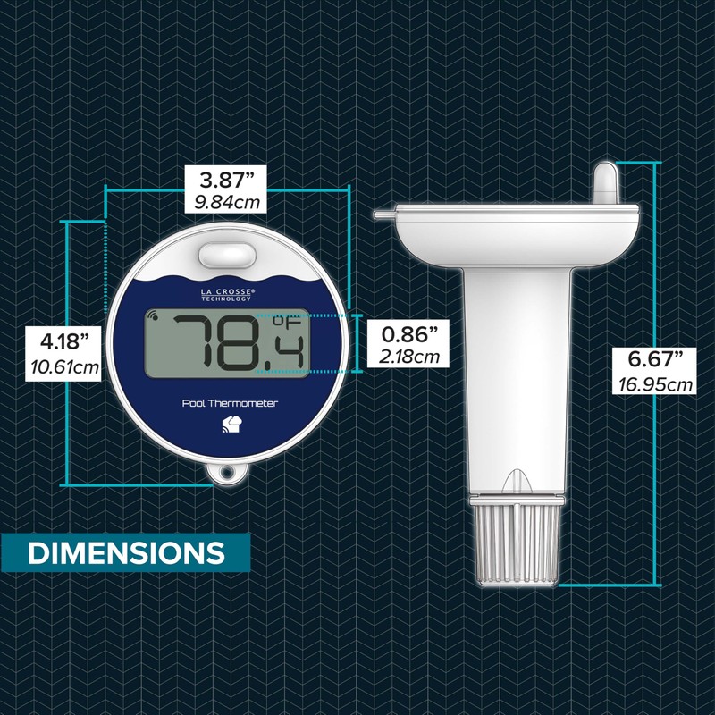 La Crosse Technology LTV-Pool-INT Wireless Digital Pool Thermometer