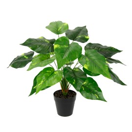 Artificial Leaf Plant in Pot, Pothos Plant Ivy Photo Plant Indoor Plant Art Silk Flowers Real Touch Decorative Plant Green Plant Silk Plant Indoor Plant Artificial Flower Decoration Office Plant