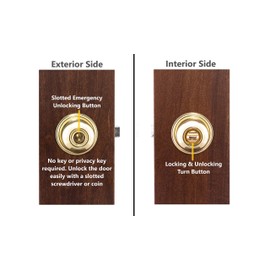 Copper Creek BK2030AB Ball Privacy Door Knob BK2030PB 1