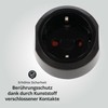 Set of 4 LED Universum travel adapters for earthing contact/Euro