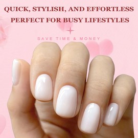 AddFavor Square Press on Nails 576pcs Extra Short Square Fake Nails Full Cover Glossy Short Nails Press on Acrylic False Nail Tips 24 Colors for Women