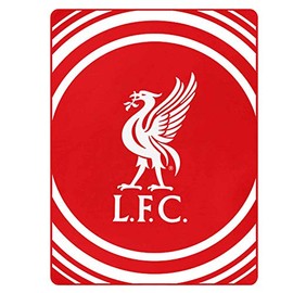 GIFTS 4 ALL Giant Liverpool Football Crest Fleece Blanket & Sofa Throw, Liverpool Football Fans Fleece Blanket, Liverpool Winter Blanket, Liverpool Picnic Blanket