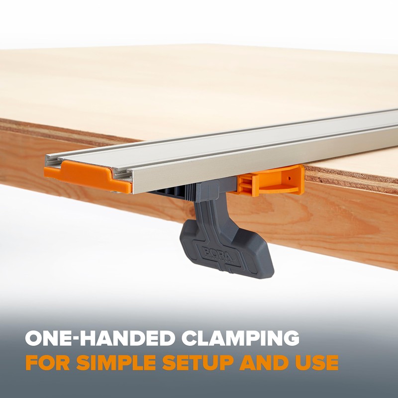 BORA 50” NGX Clamp Edge, Straight Cut Guide for Circular