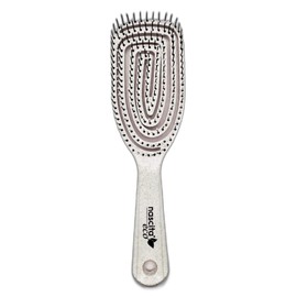 Nascita Eco Hair Brush, Detangling Brush without Pulling, for Women, Men & Children, Detangler Curling Brush for Wet and Dry Hair, Also for Curls and Long Hair, Hair Brush Beige