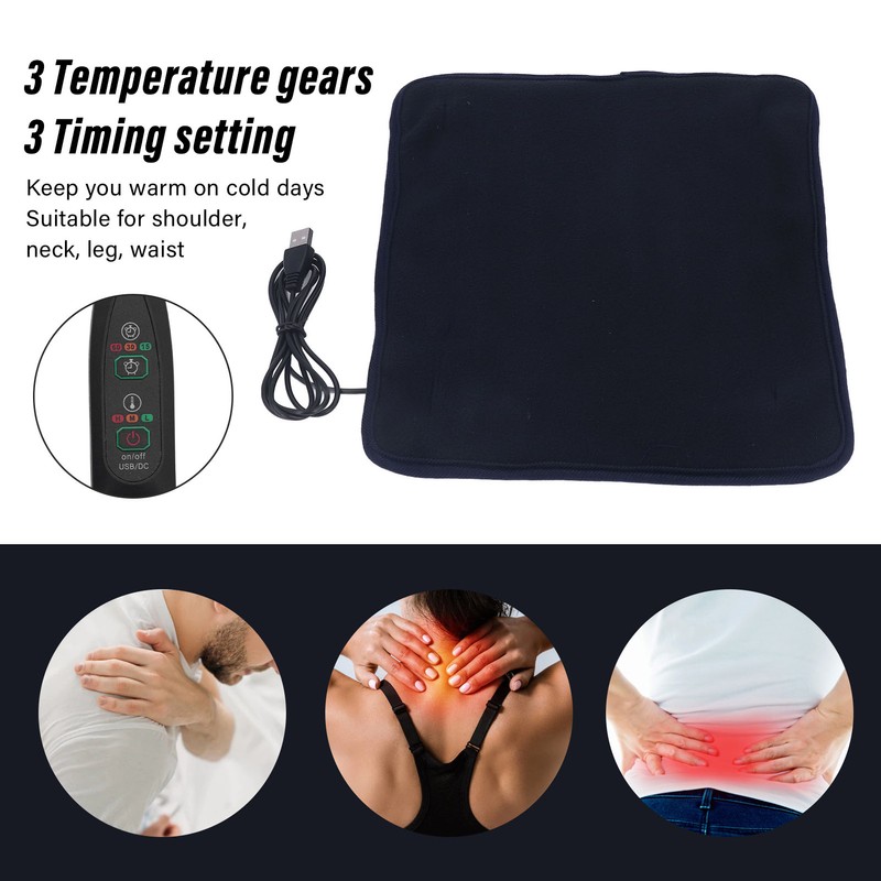 USB Heating Pad 3 Temperature Gears Keep Warm Shoulder Neck