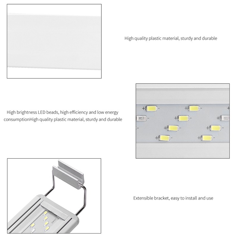 13W High Bright LED Light Lamp with Bracket for Aquarium