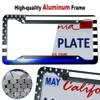 RCKJNJ Thin Blue Line License Plate Frames - Aluminum American
