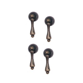 JKJF Antique Bronze Metal Drawer Cabinet Decorative Pull Handle Knob (4 Pack)