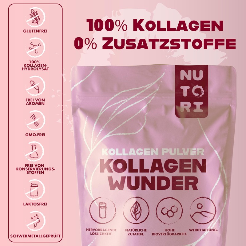 NUTORI - Collagen Powder 300 g - Optimal Bioavailability and