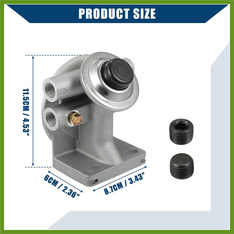 HOPESPANNER 3/8" NPT 1-14" Diesel Fuel Filter Mounting Base/Hand Priming