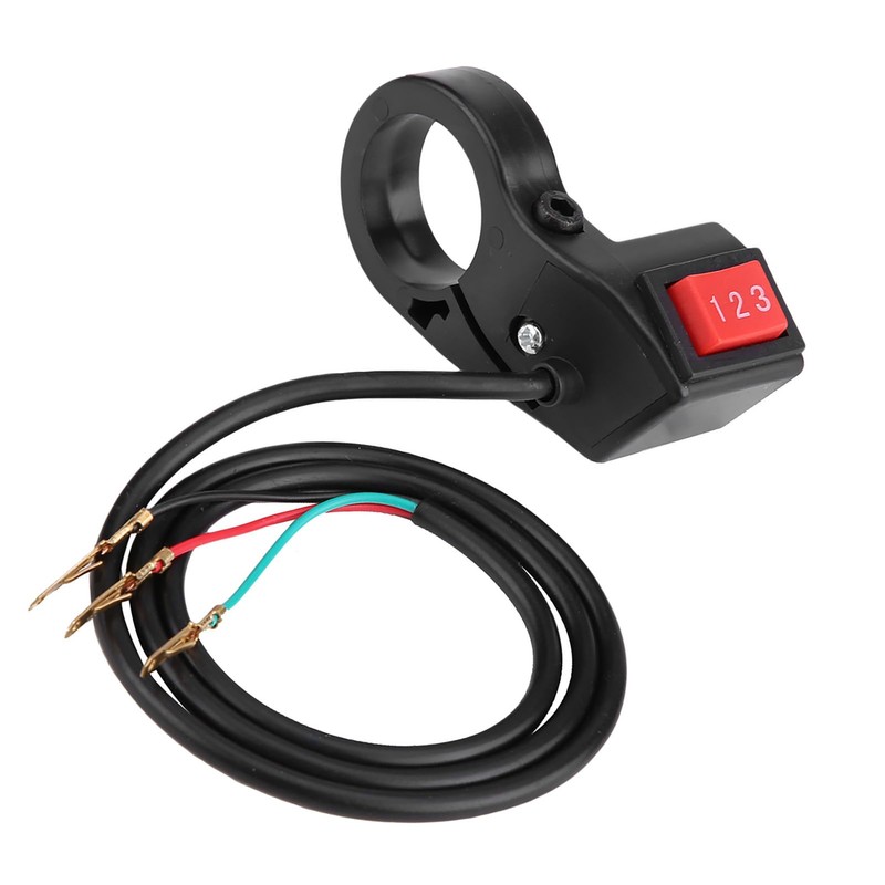 Klanata 22mm 7/8in Motorcycle Handlebar Switch, Electric 3 Speed Handlebar