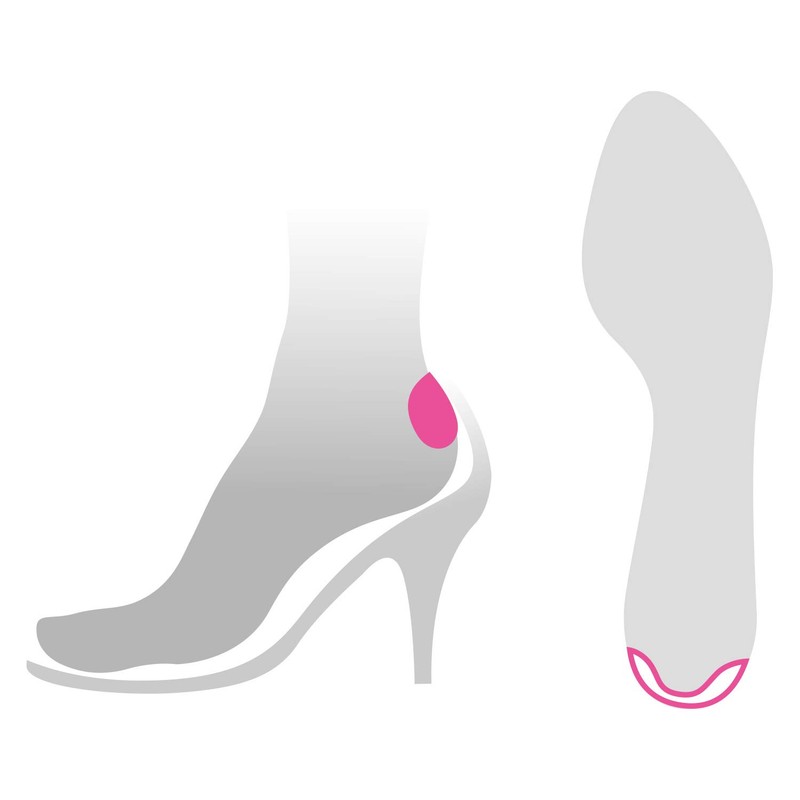 Puffyjell Puffy Gel Heel Adjusters, Clear, 1 Pair, clear