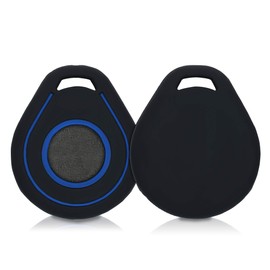 kwmobile Silicone Cover Compatible with Harley Davidson Motorcycle Key - Protective Soft Case Skin Protector for Motorcycle Remote Key Fob - Black / Blue