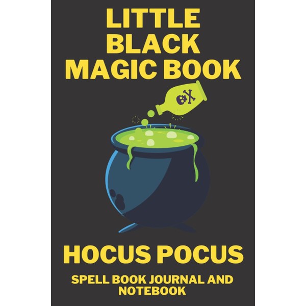 Little Black Magic Book Hokus Pocus Spell Book Journal and