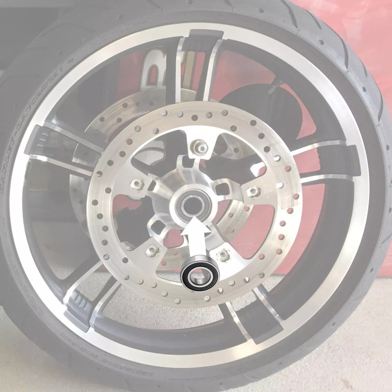 21ST 2 PCS 25mm I.D. Sealed Wheel Bearings For Harley