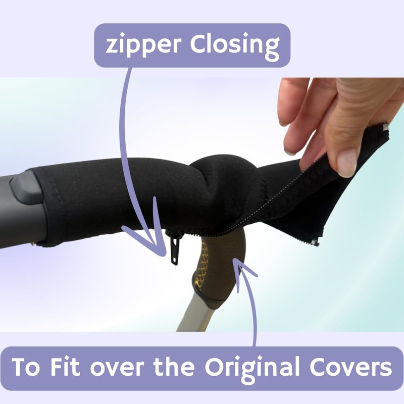 PROTEC TIF Neoprene Handlebar Covers Compatible with UPPAbaby Vista Strollers