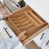 KitchenEdge Silverware Organizer - Cutlery, Flatware, and Utensil Holder for