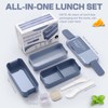 GadgBlizza Bento Box Adult Lunch Box, Stackable 3 Layers Lunch