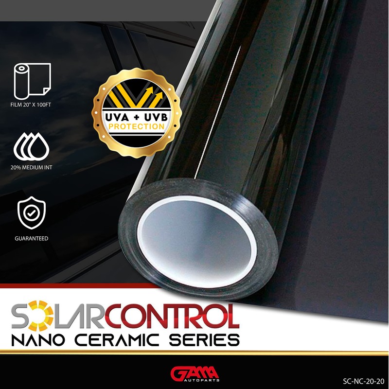SOLARCONTROL Window Tint Car Film 20" X 100FT Nano Ceramic