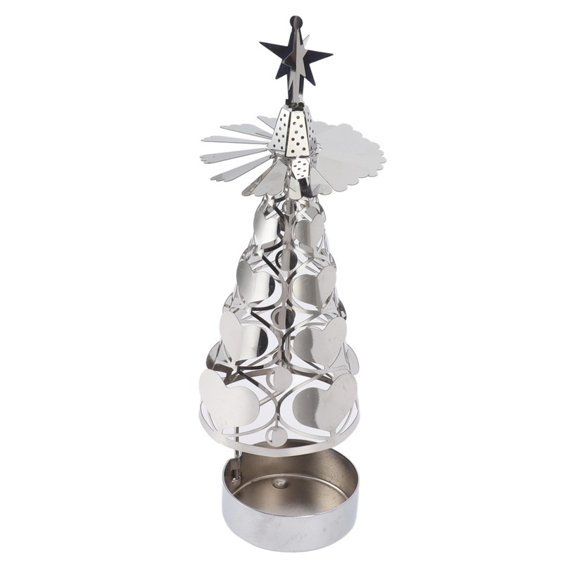 Spinning Candle Holder Rotating Candlestick Set for Romantic Wedding Christmas