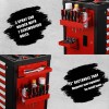 FS TOOL 4PCS Red Magnetic Toolbox Shelf, Tray, Paper Towel