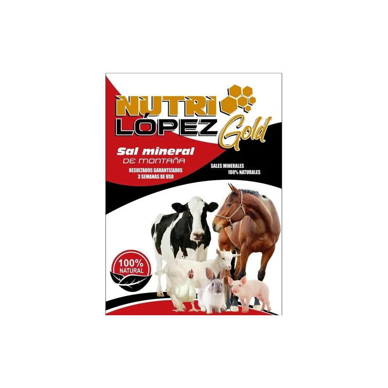 Sales Minerales Todo Tipo De Ganado Nutrilopez Gold 2okg