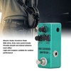 Overdrive Effect Pedal with Drive Level Tone Control Knobs Aluminum