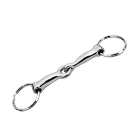 OUDQFCJ Horse Keychain for Horse Tack, Hobby Horse Bit, Zinc Alloy Single Connector, Horsebit Key Knot, Horse Accessories