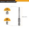 sourcing map 5pcs TT20 Security Torx Head Screwdriver Bit 2.56"