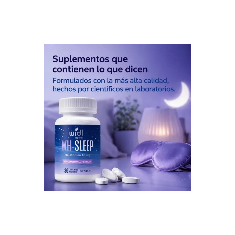 Melatonina 10 Mg Widl Health Máx Potencia pastillas para dormir