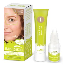 Kit Tinte Henna Cejas Hd Y Pestañas Tipo Microblading Crema                                                                                           