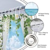 Ocean Beach Coastal Blue Sea Summer Hawaiian Bathroom Shower Curtain