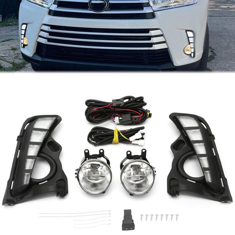 Kojem LED Daytime Running Lamp Fog Light Compatible with 2017-2019